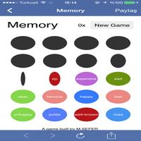 English words with memory game 스크린샷 1