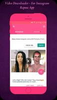 Video Downloader - For Instagram Repost App Cartaz