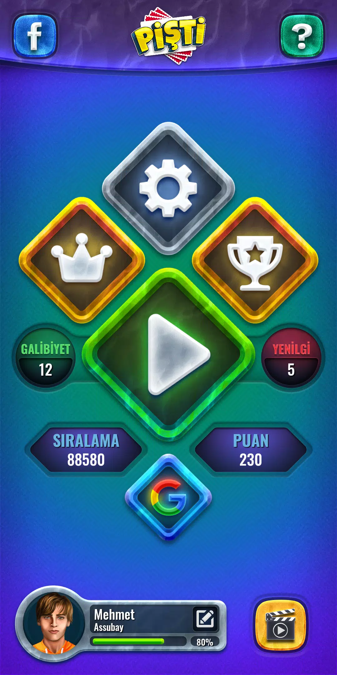 Pişti: Tekli, Eşli Internetsiz