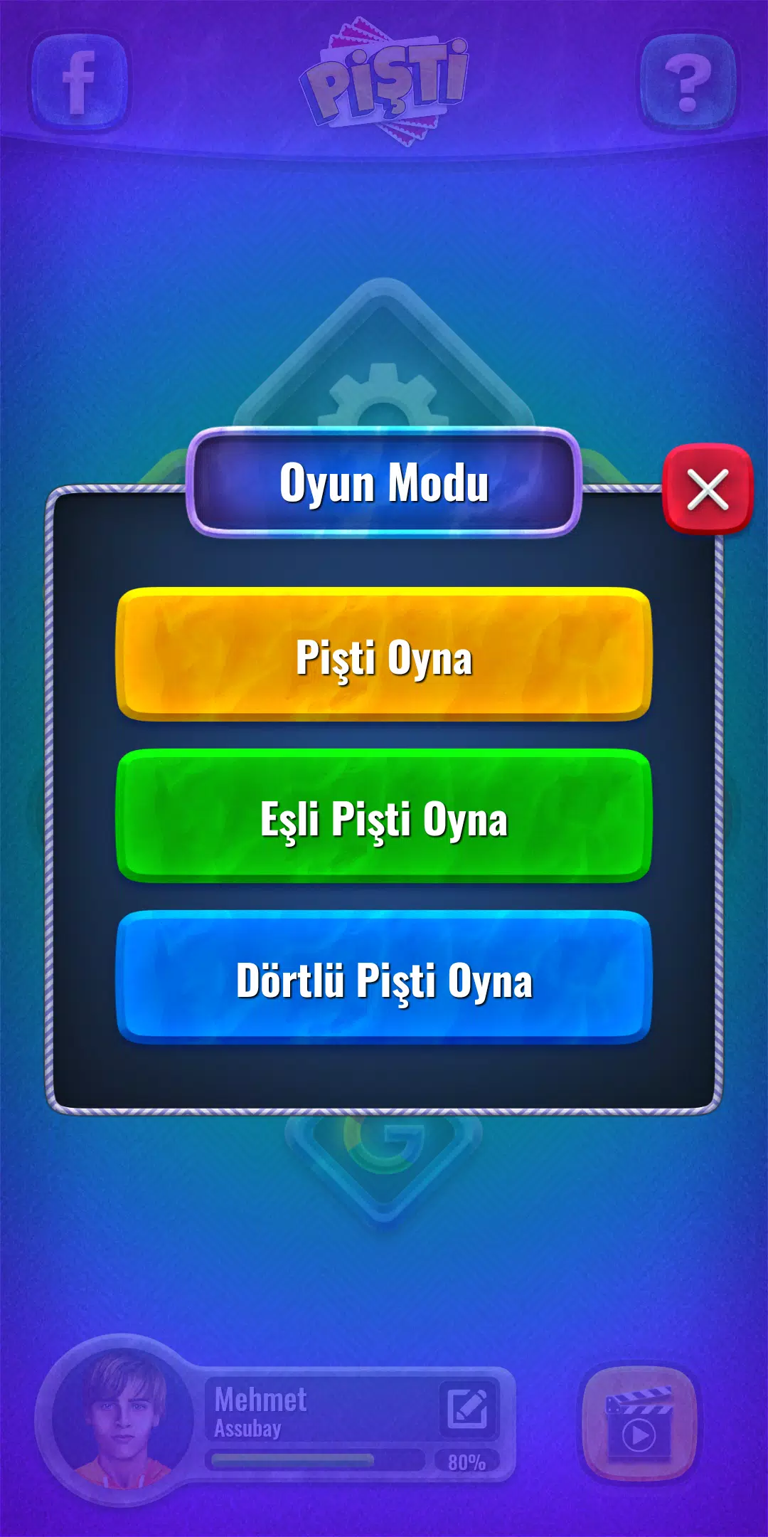 Pişti: Tekli, Eşli Internetsiz