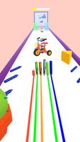pencil run rush 3d line color adventure fun race اسکرین شاٹ 3