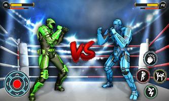 Robot vs Super hero - Robot Fighting Ring Battle poster