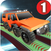 Impossible Monster Car Stunt Game-Space Track