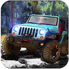 Mountain offroad jeep drive ga biểu tượng
