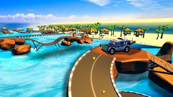 Crazy Cars Stunts beach car dr Ekran Görüntüsü 1