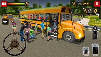 Offroad School Bus Driving Sim Ekran Görüntüsü 1