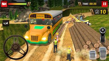 Offroad School Bus Driving Sim Ekran Görüntüsü 3