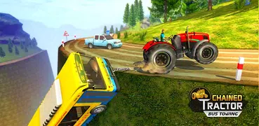 Chained Tractor Bus Towing Duty 2019