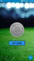 Flip a coin Heads and Tails Coin Toss App Affiche