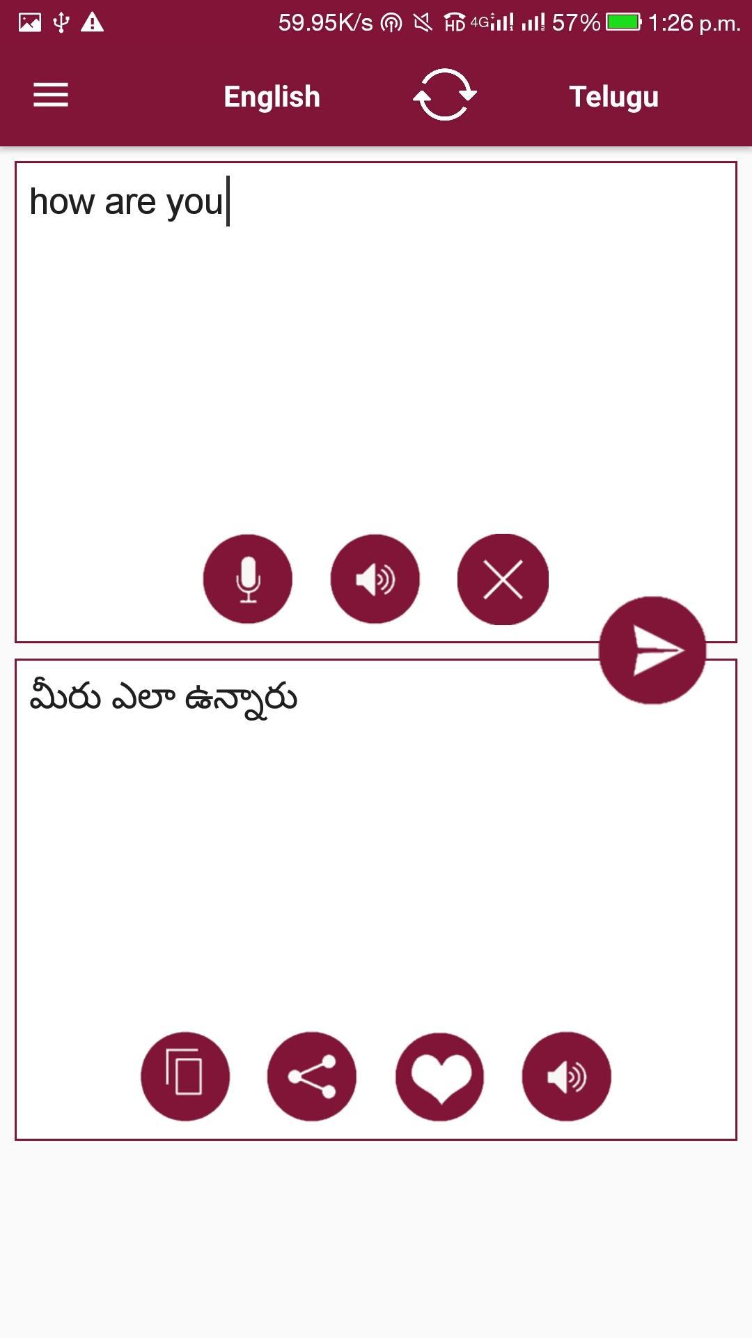 assignment english to telugu translation