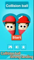 Collision ball-3D color ball rolling bump games Cartaz