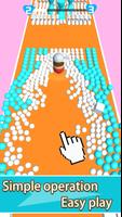 Collision ball-3D color ball rolling bump games imagem de tela 1