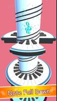 Piano Jump-Tower Fall Down Pinball Rotate Game Cartaz