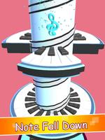 Piano Jump-Tower Fall Down Pinball Rotate Game imagem de tela 2