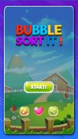 New Bubble Sort It Color Puzzle Game Cartaz