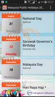 Malaysia Public Holidays Plakat