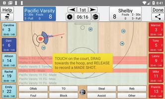 Basketball Stat Tracker Live Affiche