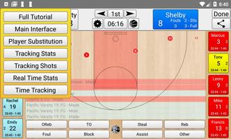 Basketball Stat Tracker Live capture d'écran 1