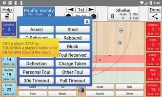 Basketball Stat Tracker Live syot layar 2