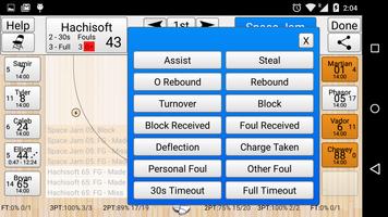 برنامه‌نما Basketball Stat Tracker عکس از صفحه