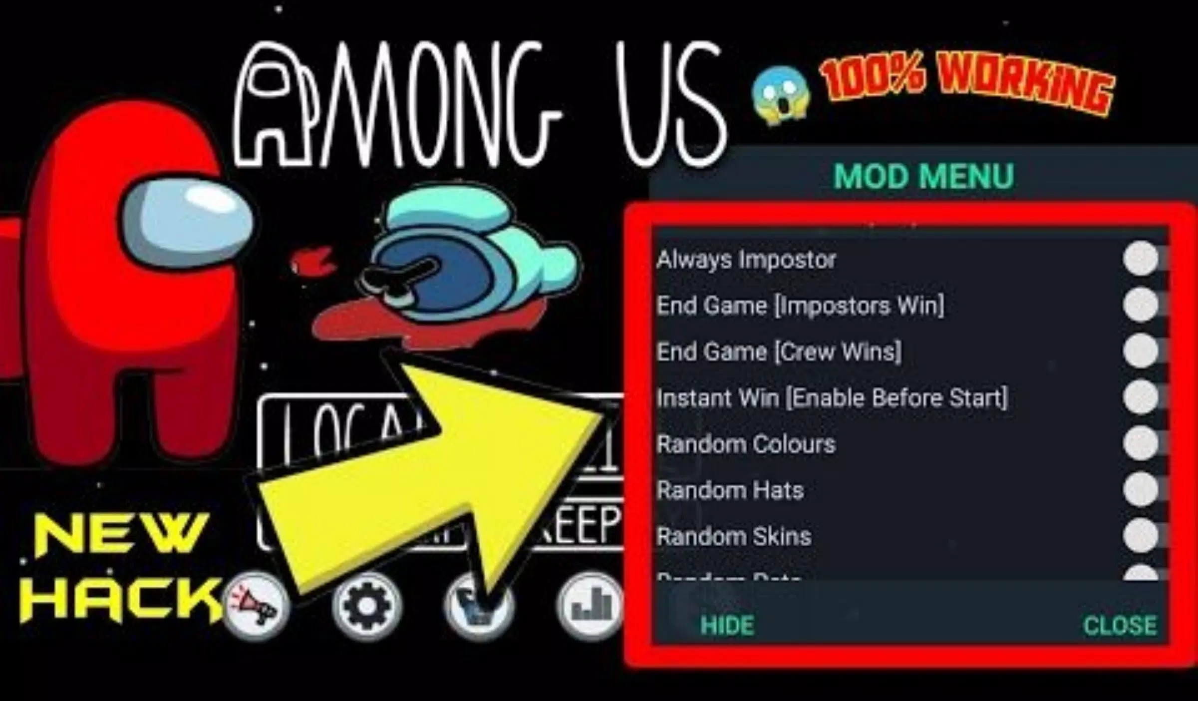 Skins for among us Mod Menu v2(guide) APK pour Android Télécharger