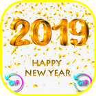 Happy New Year 2019 GIF أيقونة