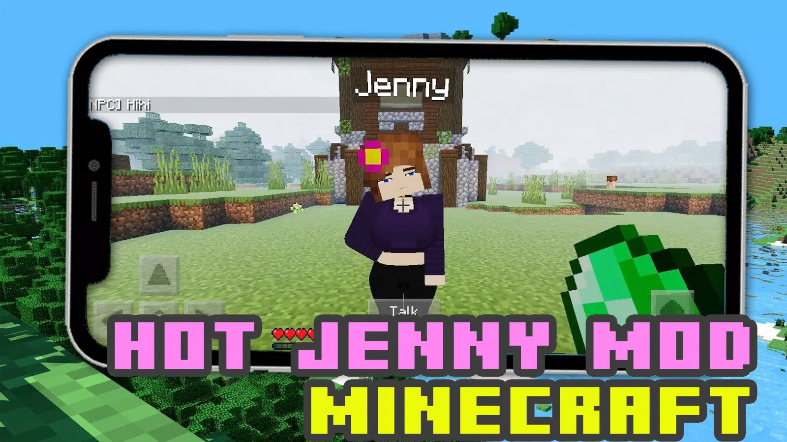 Скачать Jenny Mod + Skin for Minecraft 1.1.2 APK для