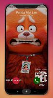 Fake Call Panda - Turning Red captura de pantalla 3