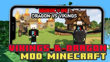 Mod Dragon & Vikings Minecraft poster