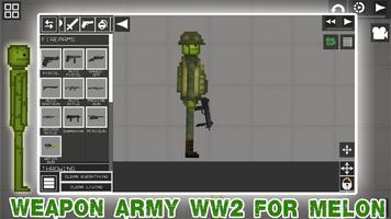 WW2 Weapon & Army Mod Melon 截图 1