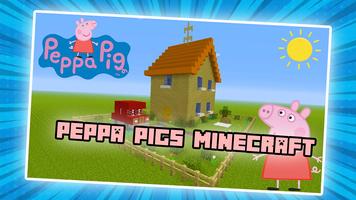 Mod Peppa Minecraft pig Affiche
