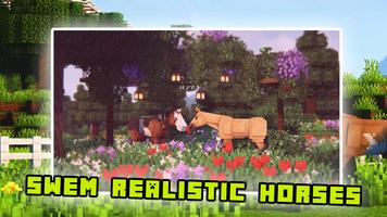 Swem Horse realistic Mod MCPE Ekran Görüntüsü 3