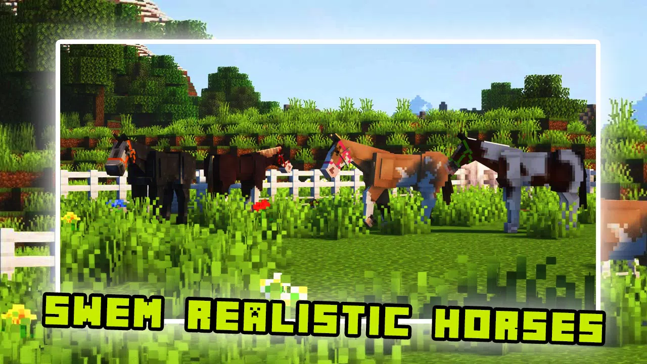 Swem Horse realistic Mod MCPE APK for Android Download