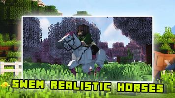 Swem Horse realistic Mod MCPE capture d'écran 2