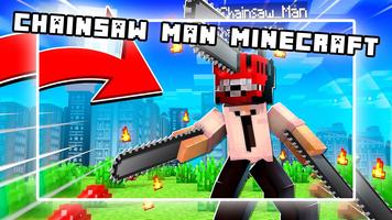 Mod Chainsaw Man for Minecraft Affiche