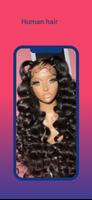 Perruques en cheveux humains Affiche