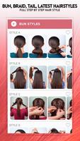 Hairstyle for girls easy steps capture d'écran 1