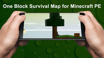 One Block Survival Map for Minecraft PE 海报