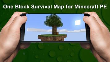 One Block Survival Map for Minecraft PE 截图 1