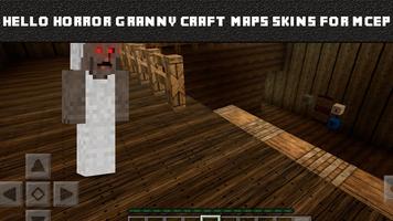 Hello Horror Granny Craft Maps Skins for MCEP capture d'écran 1