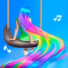 JoJo Dancing Hair Race 3D Game ไอคอน
