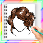 ikon Cara Menggambar Gaya Rambut