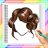 髪型を簡単に描く方法 アイコン