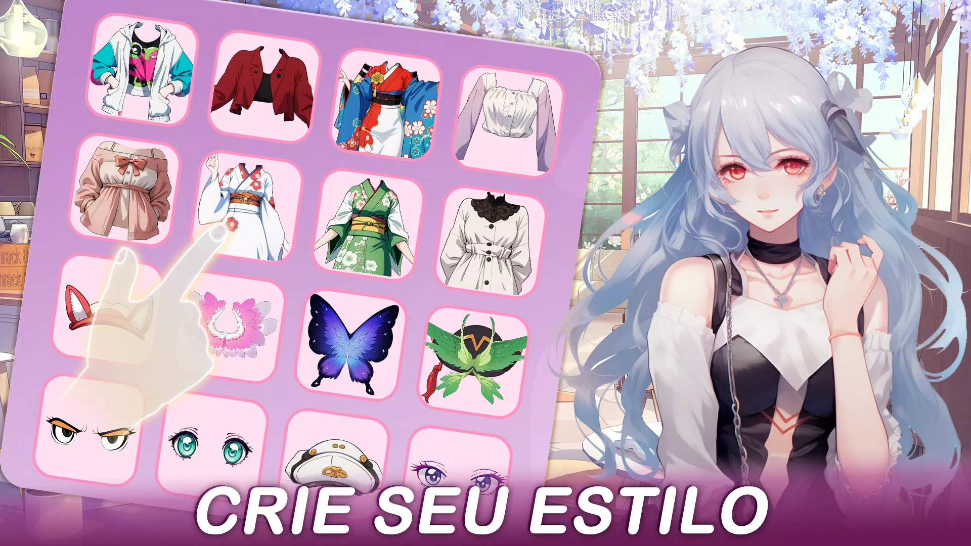 Moda de Anime Meninas - Jogo de Vestir e Maquiar::Appstore for  Android