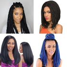 Hairstyles for Black Women: African, braids, short icône