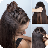 Passos de penteado ícone