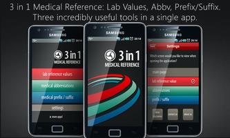 Lab Values + Medical Reference পোস্টার