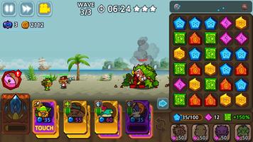 Puzzle & Defense: Match 3 Batt screenshot 1