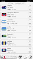 Indicatif du pays capture d'écran 1