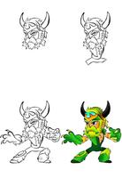 how to draw brawlhalla rengers coloring book постер